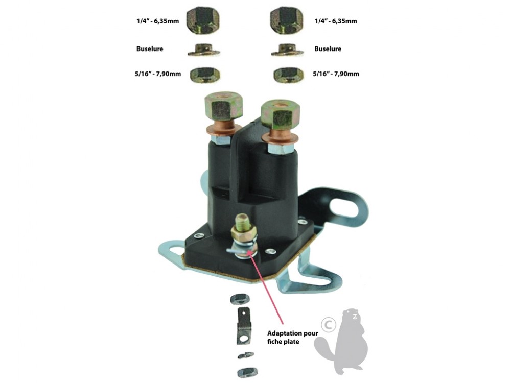 SOLENOID RELAIS DEMAREUR 1 FICHE