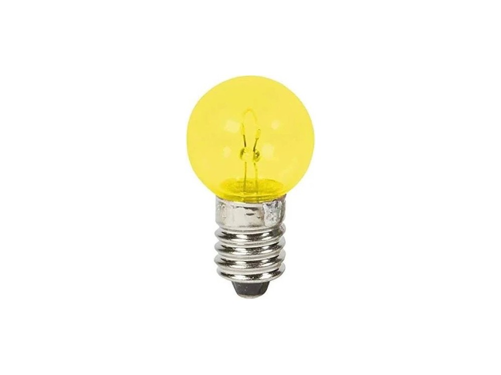 AMPOULE 6V 6W VISSE JAUNE E10